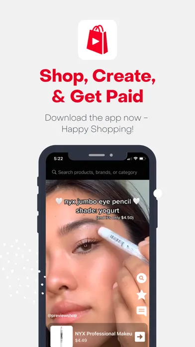 PreviewShop: Shopping & Videos Screenshots