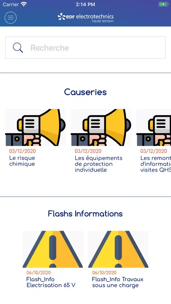 Prévision QHSSE Screenshots