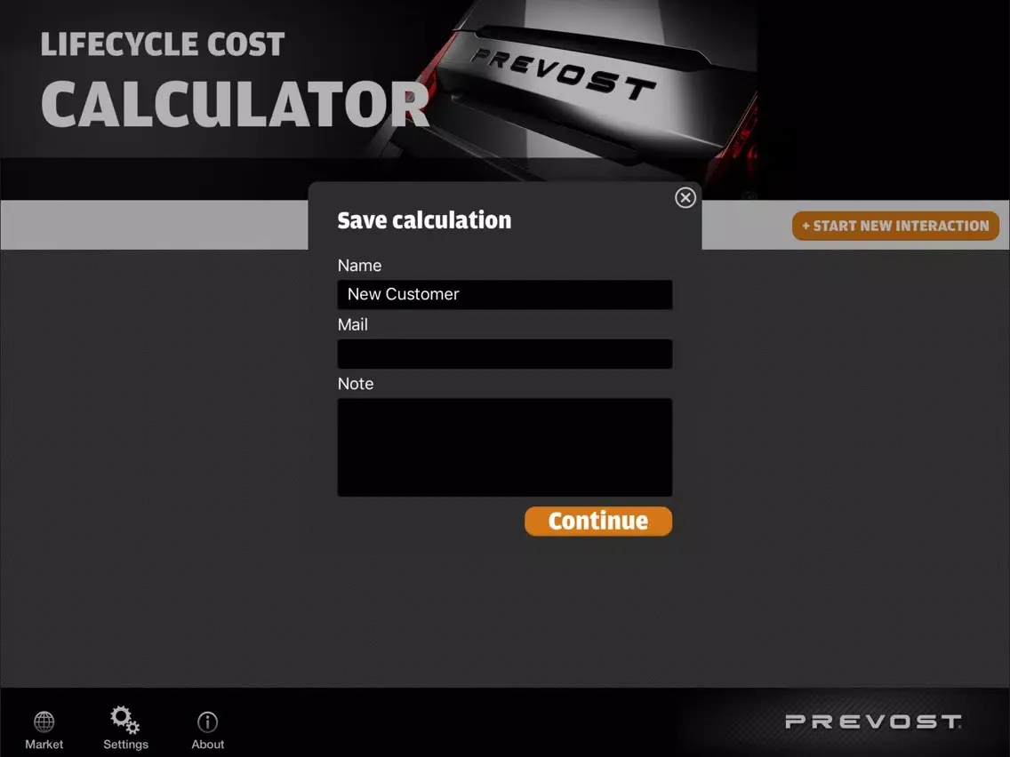 Captures d'écran de Prevost Life Cycle Cost Calculator iPad 