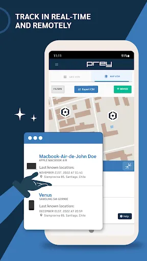 ภาพหน้าจอของ Prey: Find My Phone & Security