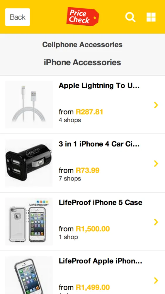 Скриншоты PriceCheck MTN
