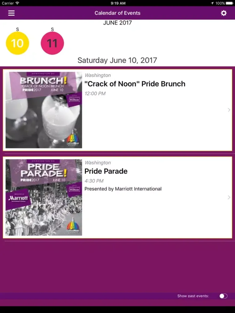 Capital Pride DC iPad  スクリーンショット