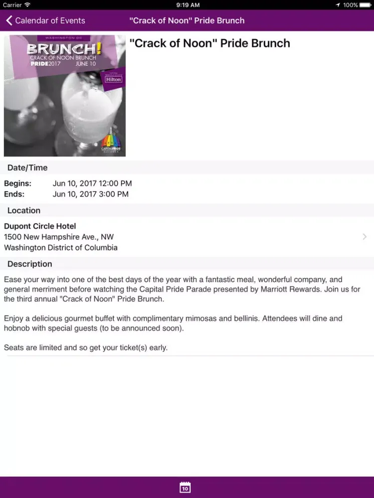 Capital Pride DC iPad  スクリーンショット