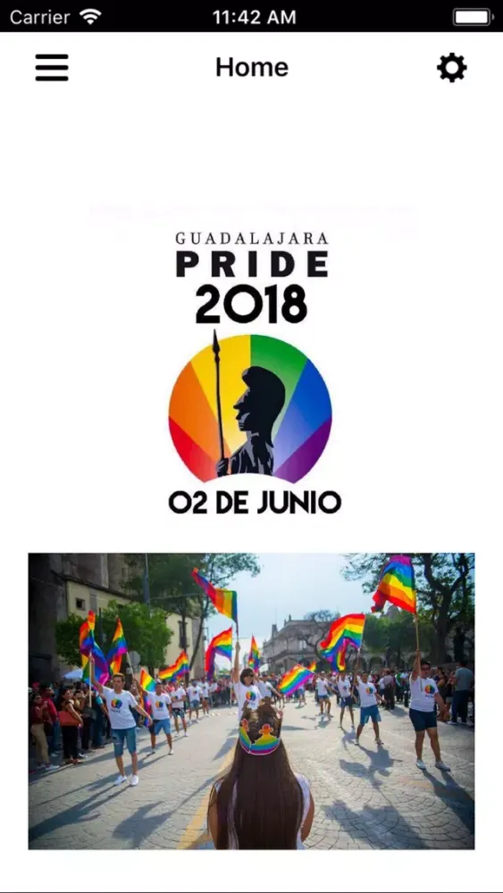 Capturas de tela do Guadalajara Pride
