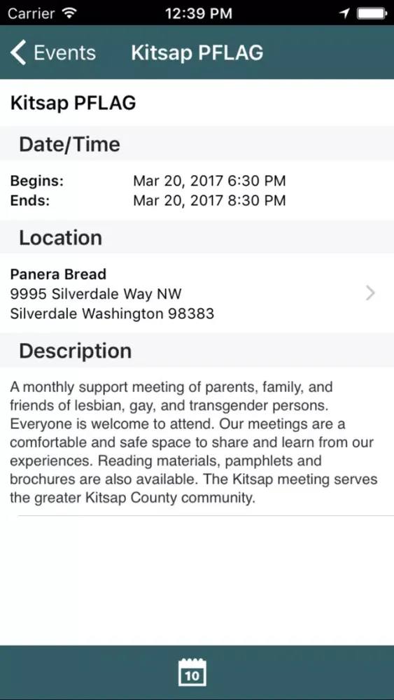 Ảnh chụp màn hình của Kitsap Pride