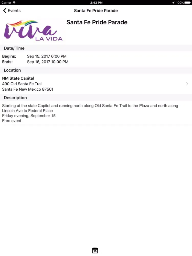 Santa Fe Pride iPad  Screenshots