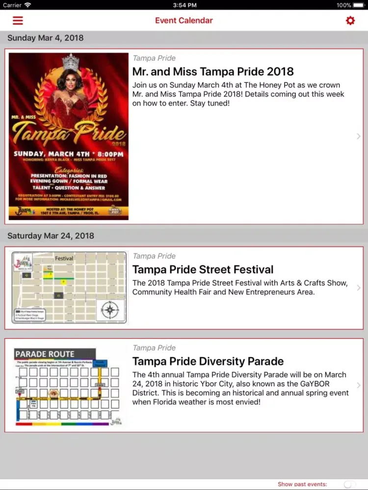 Screenshot di Tampa Pride iPad 