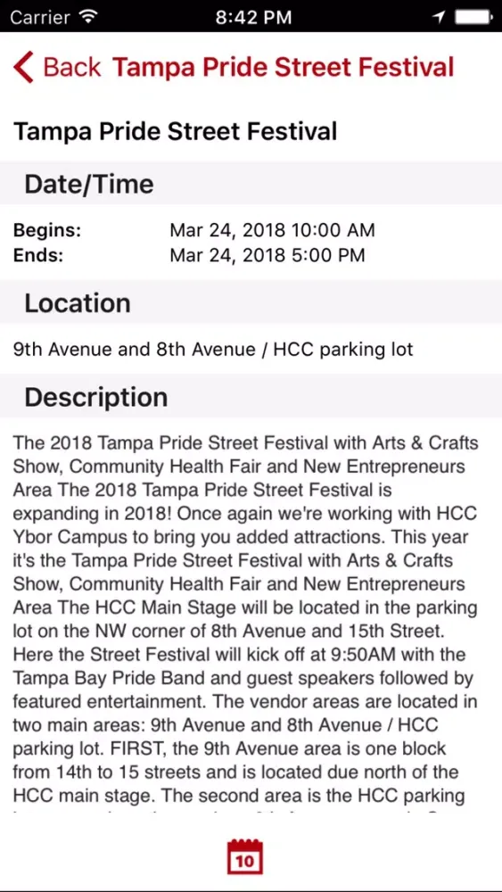 Screenshot di Tampa Pride