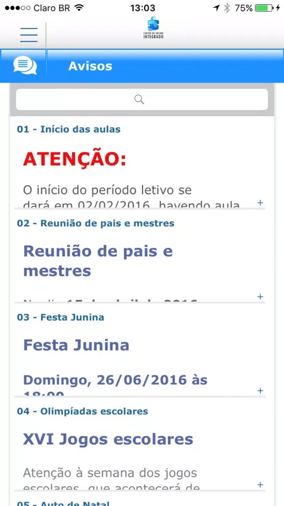 Screenshot di CEI Paraty