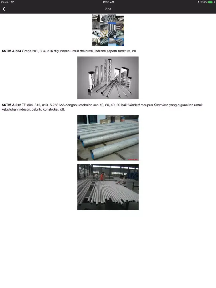 PRIMANUSA STAINLESS STEEL iPad 應用截圖