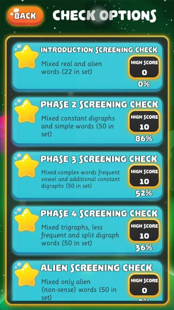 ภาพหน้าจอของ Zat Phonics Screening Check