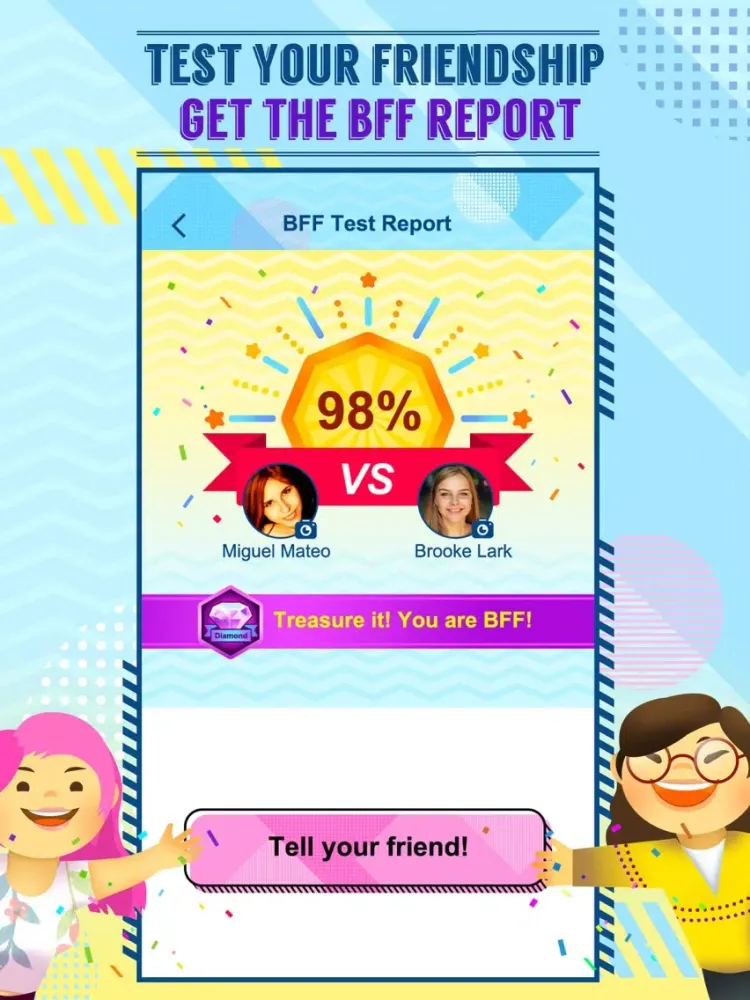 BFF Friendship Test - Quiz & Games iPad  سکرین شاٹس