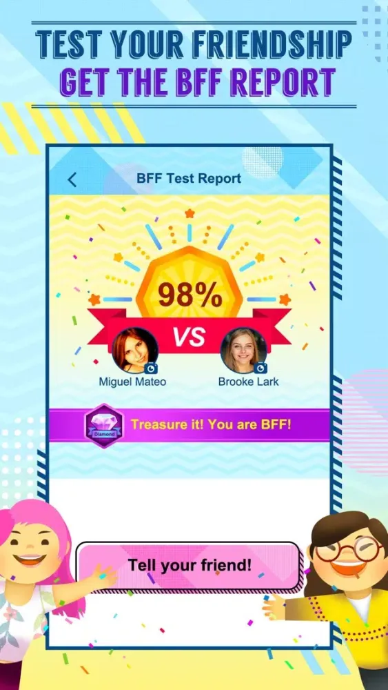 BFF Friendship Test - Quiz & Games سکرین شاٹس