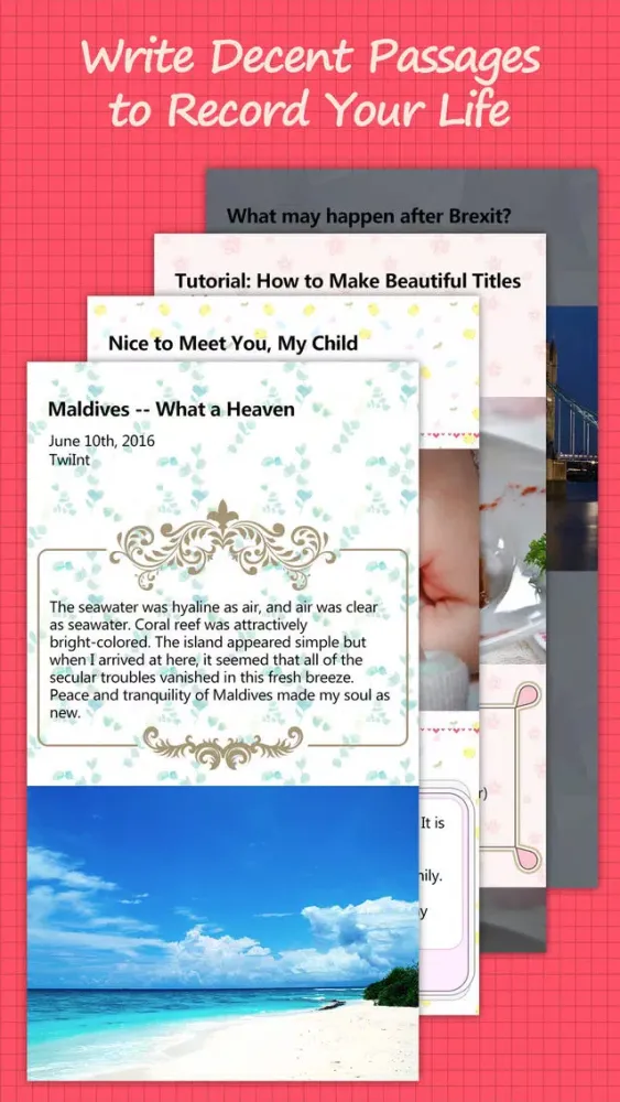 Zrzuty ekranu Press - blog writing app