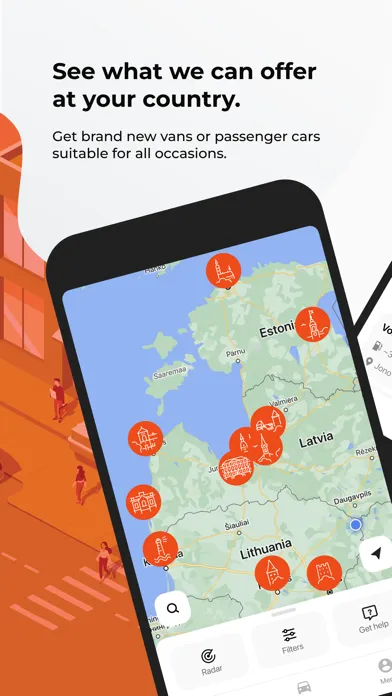 CityBee shared mobility Screenshots