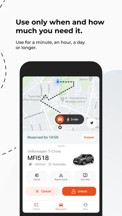 CityBee shared mobility Screenshots