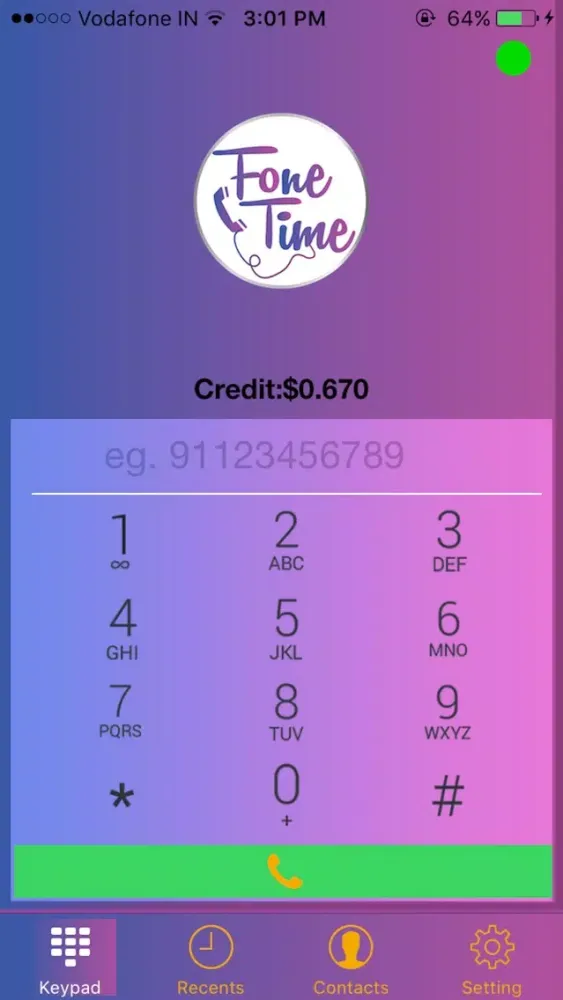 ภาพหน้าจอของ FoneTime