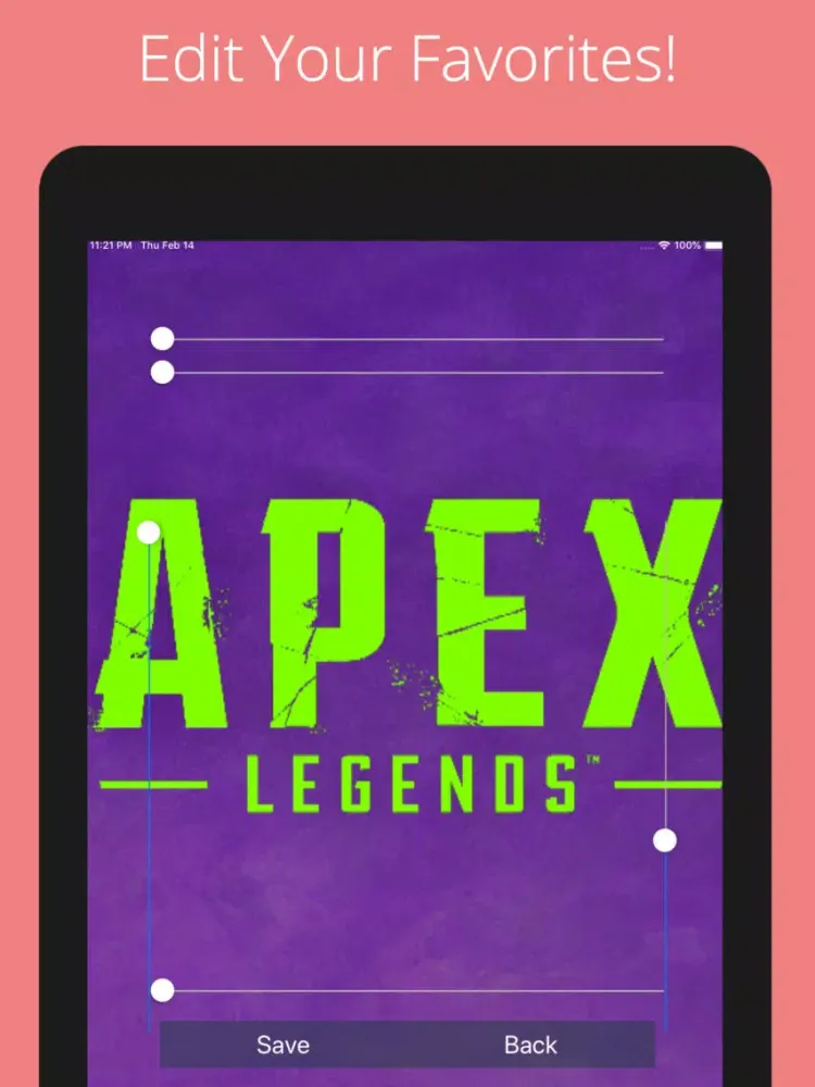 Apex Legends Wallpaper Maker iPad  स्क्रीनशॉट