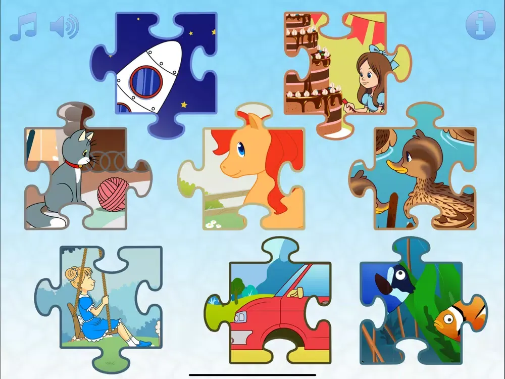 Ảnh chụp màn hình của Jigsaw Puzzles Child Education iPad 