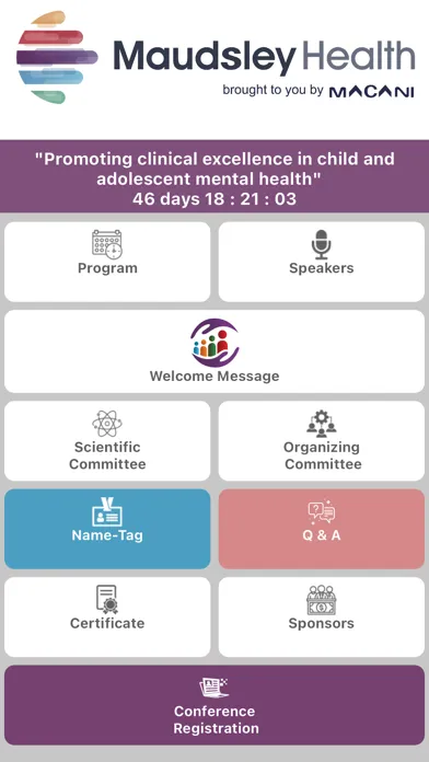 Tangkapan layar Maudsley Health Conference