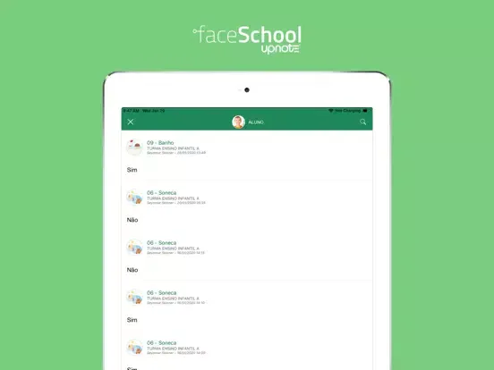 Faceschool Upnote iPad  Screenshots