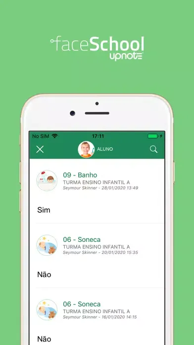 Faceschool Upnote Screenshots