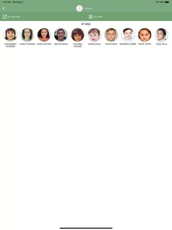 Zrzuty ekranu Faceschool Class iPad 