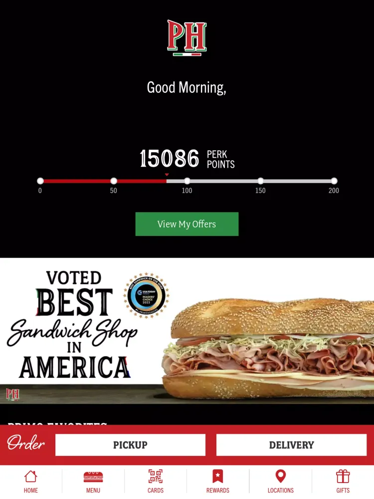 PrimoHoagies স্ক্রিনশট