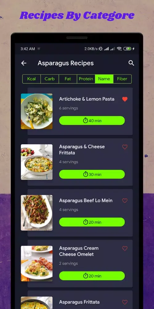 Asparagus Vegetable Recipes Screenshots