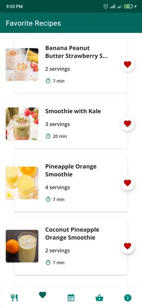 Weight Gain Smoothie Recipes Screenshots