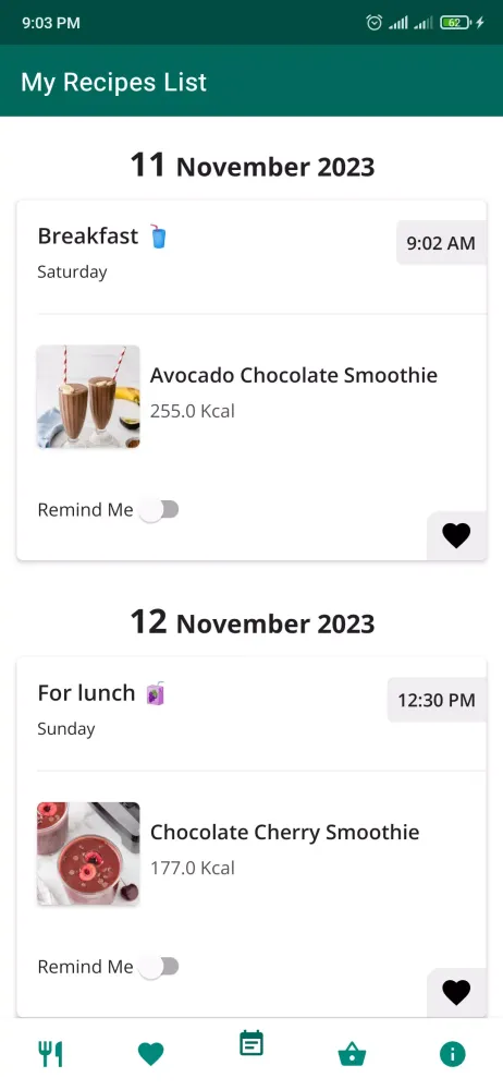 Weight Gain Smoothie Recipes Screenshots