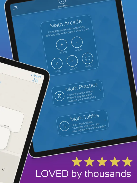 Zrzuty ekranu Pure Math - Math,Brain,Memory iPad 