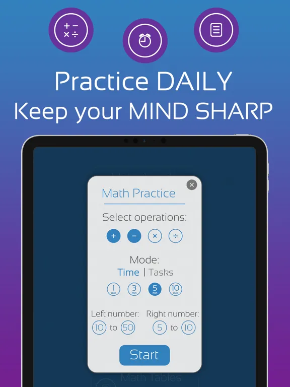 Zrzuty ekranu Pure Math - Math,Brain,Memory iPad 