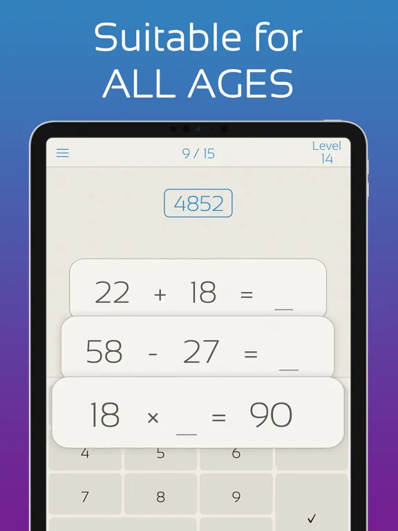 Zrzuty ekranu Pure Math - Math,Brain,Memory iPad 