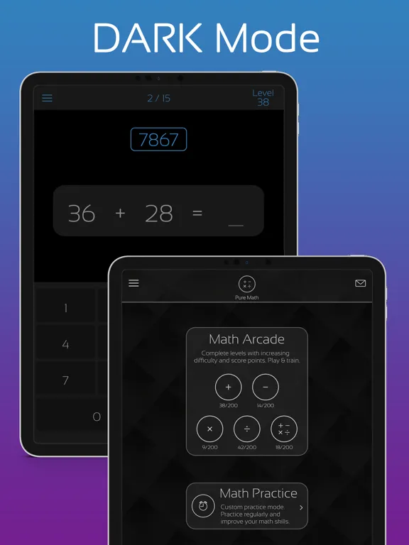 Zrzuty ekranu Pure Math - Math,Brain,Memory iPad 