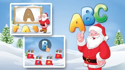 Screenshot di Letters with Santa Free - Kids Learn Alphabet and Letters