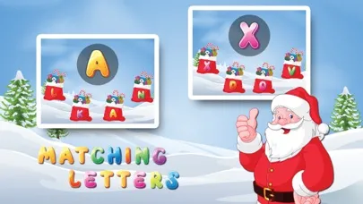 Screenshot di Letters with Santa Free - Kids Learn Alphabet and Letters