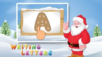 Screenshot di Letters with Santa Free - Kids Learn Alphabet and Letters