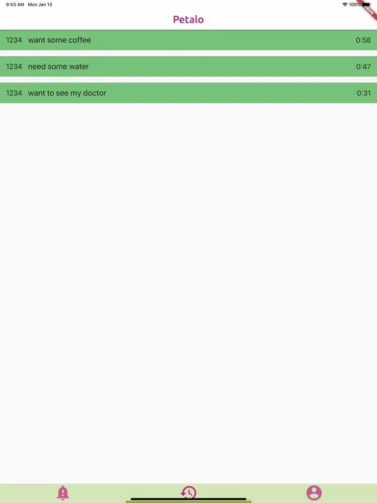 Petalo Notify iPad  سکرین شاٹس