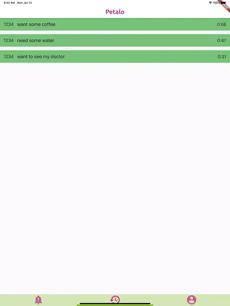 Petalo Notify iPad 应用截图
