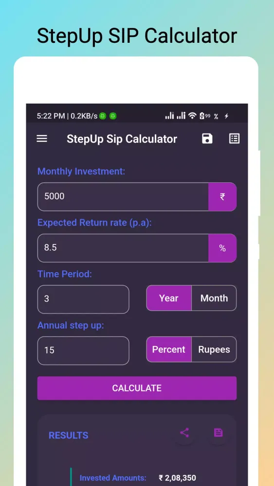 SIP Calculator স্ক্রিনশট
