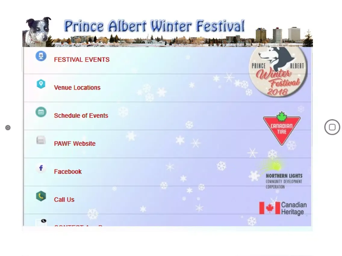 Prince Albert Winter Festival iPad  Screenshots