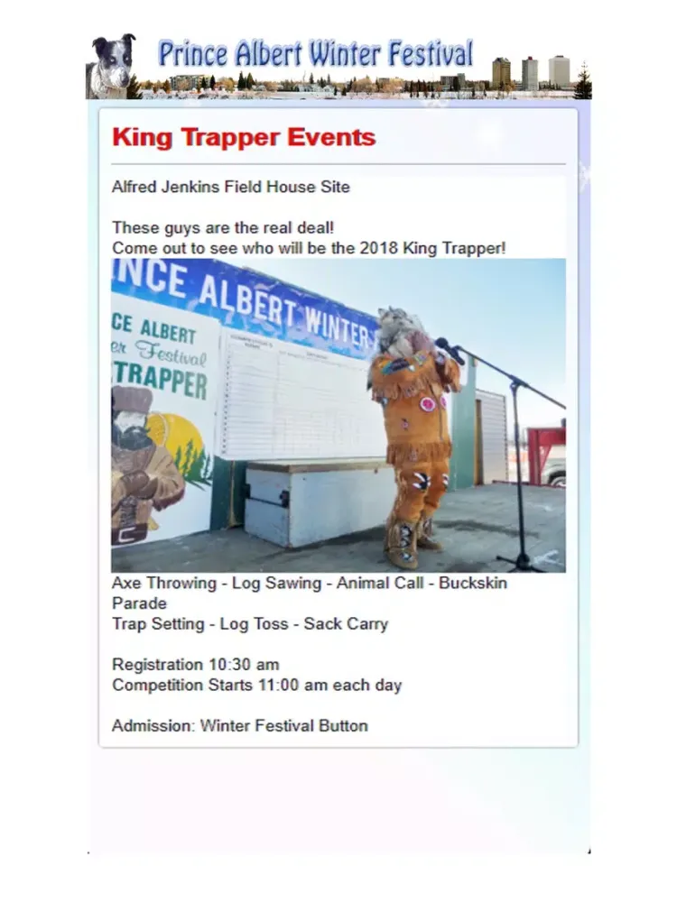 Prince Albert Winter Festival iPad  Screenshots