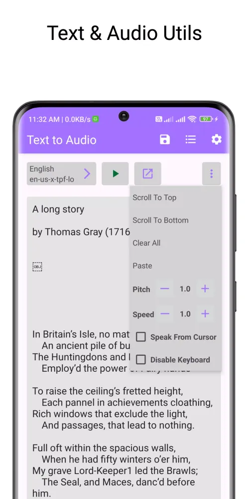 تصاویر Unlimited Text to Speech (TTS)