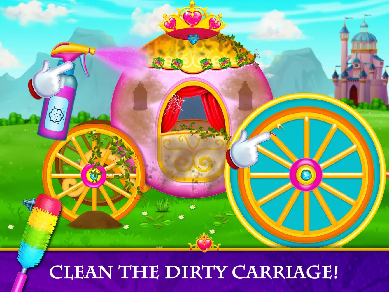 Princess House Cleaning Game应用截图