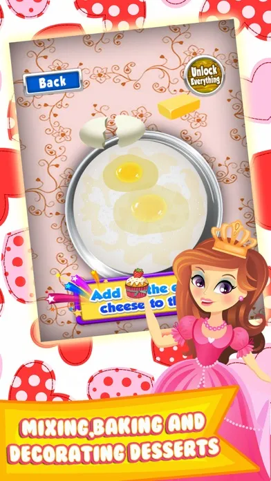 Capturas de tela do Princess Cake Maker Salon - Make Dessert Food Games for Kids!