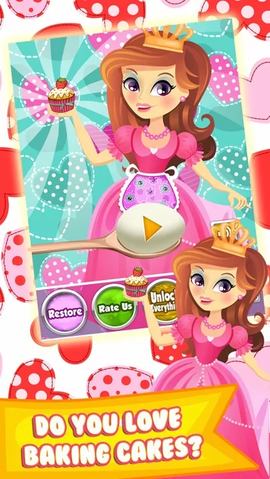 Capturas de tela do Princess Cake Maker Salon - Make Dessert Food Games for Kids!