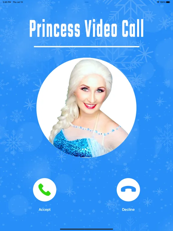 Video Call Princess iPad  Screenshots