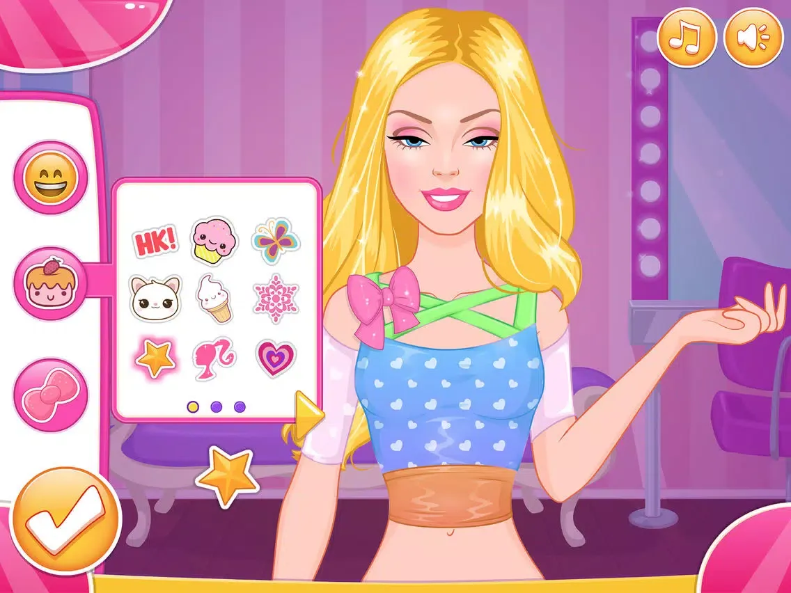 Ảnh chụp màn hình của Princess Crop Top Designer iPad 