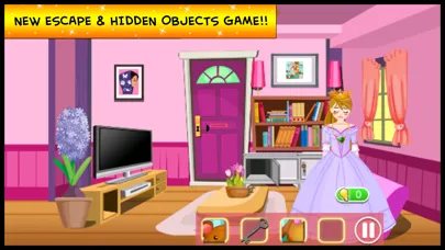 A Princess Escape Hidden Objects Puzzle - can you escape the room in this dress up doors games for kids girls 스크린샷